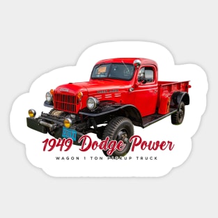 1949 Dodge Power Wagon 1 Ton Pickup Truck Sticker